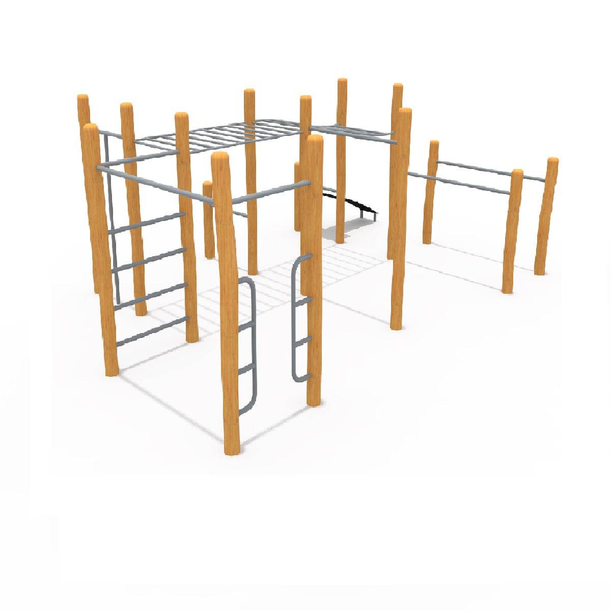 Circuito Calistenia Madera - playplaza.uy
