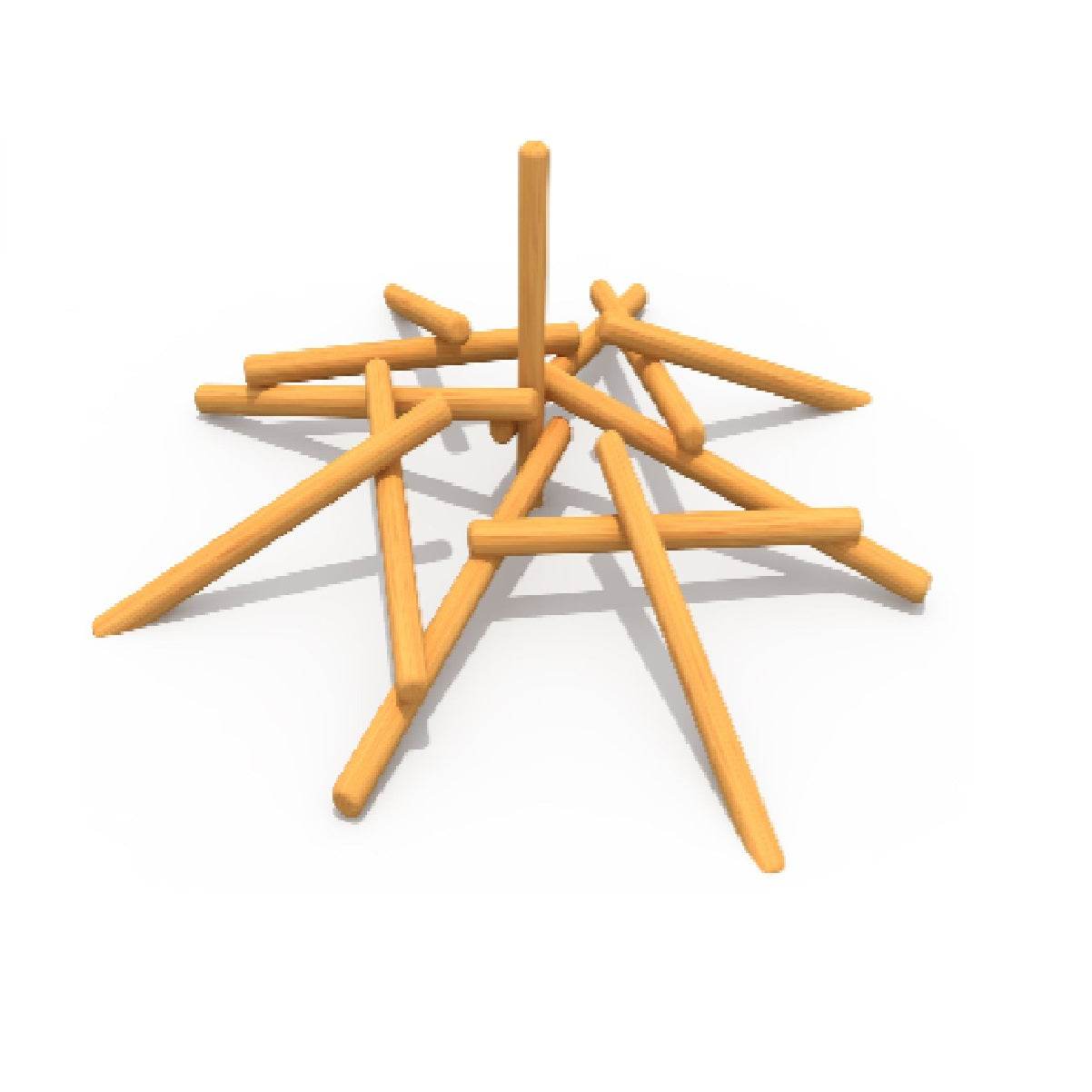 Juego Pirámide Madera - playplaza.uy