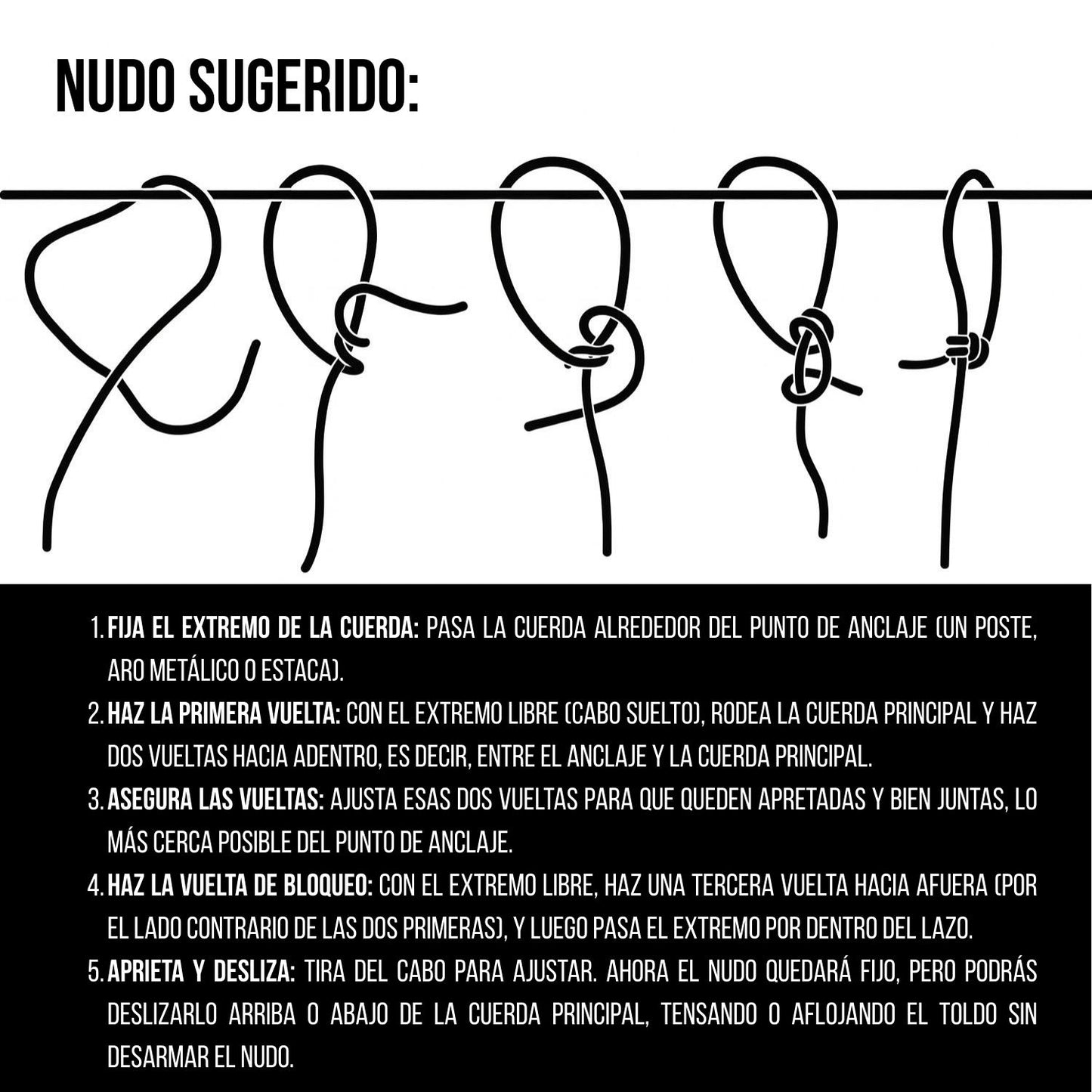 Toldo Vela Sombra 120 gr/m2 10x10m playplaza.uy