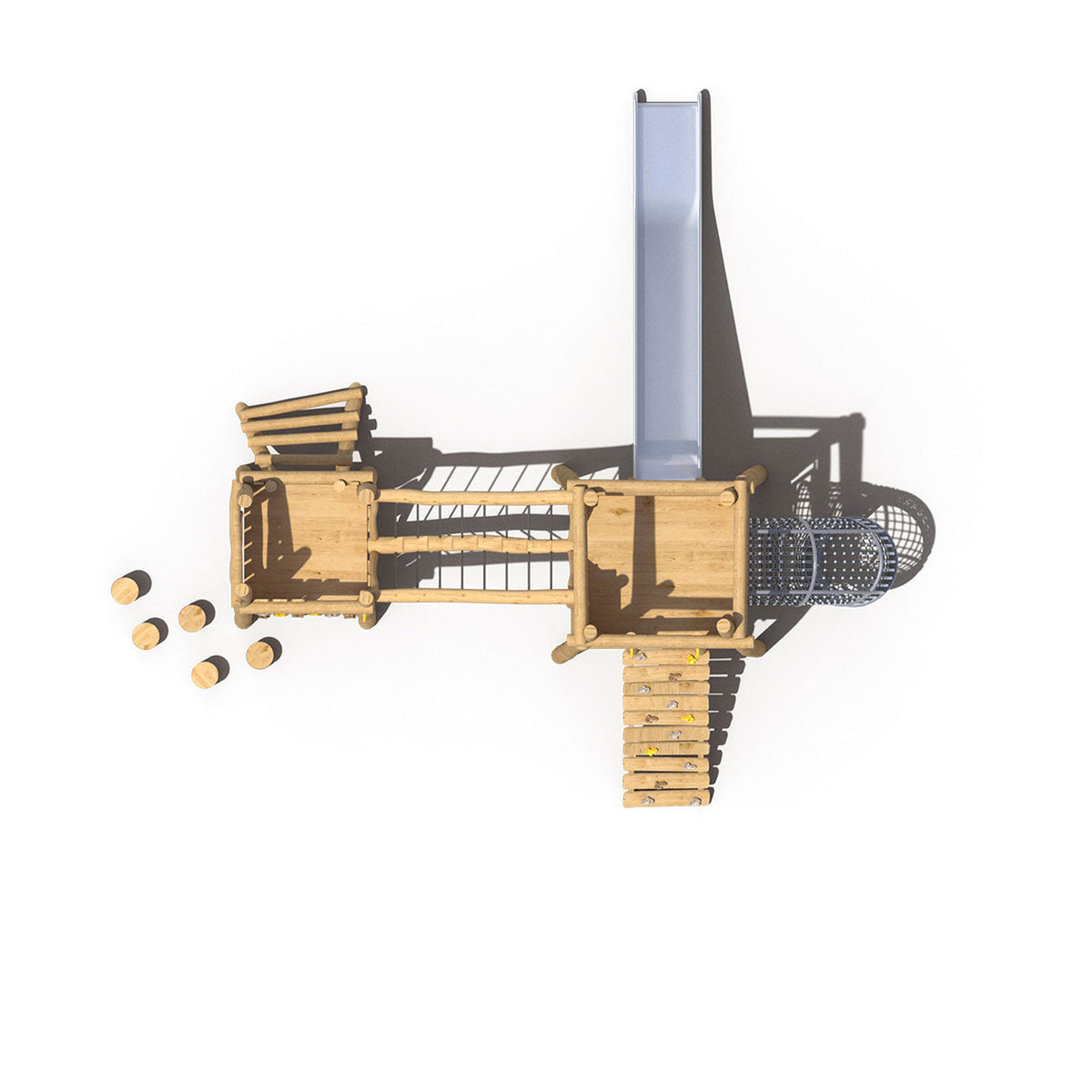 Juego Modular Madera de Robinia 16-03 Play Plaza Play Plaza