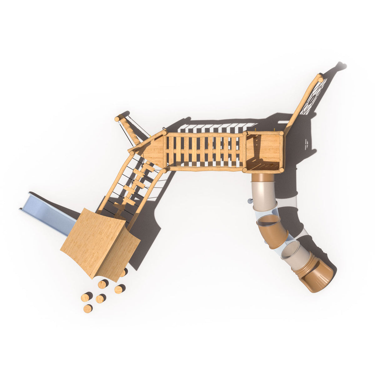 Juego Modular Madera 17-04 Play Plaza Play Plaza