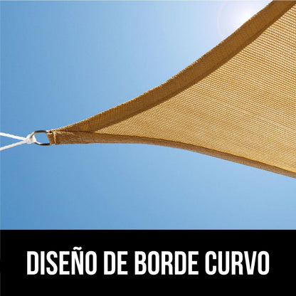 Toldo Vela Sombra 120 gr/m2 9x7m playplaza.uy