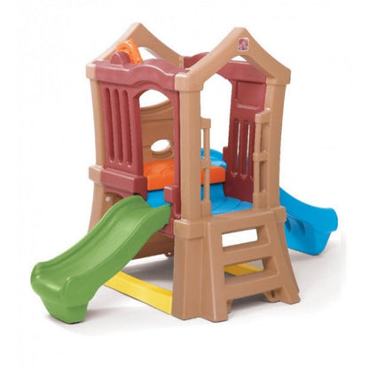 Casa de Juego con Doble Tobogan-Resbalin-HB800000-Resbalines y centros de Juego-Play Plaza Uruguay