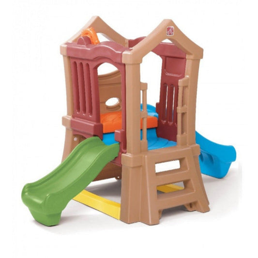 Casa de Juego con Doble Tobogan-Resbalin-HB800000-Resbalines y centros de Juego-Play Plaza Uruguay