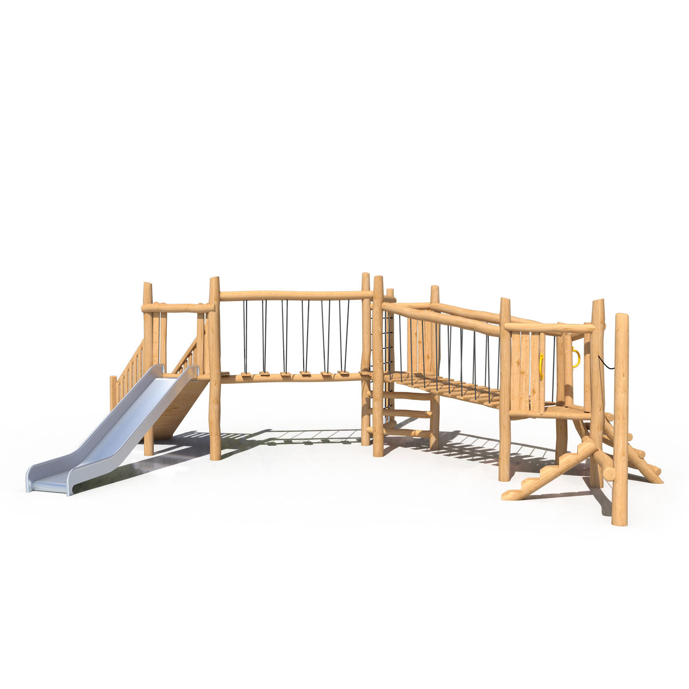 Juego Modular Madera de Robinia 16-02 para Plazas Play Plaza Play Plaza