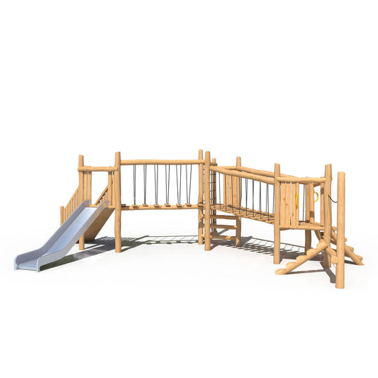 Juego Modular Madera de Robinia 16-02 para Plazas Play Plaza Play Plaza