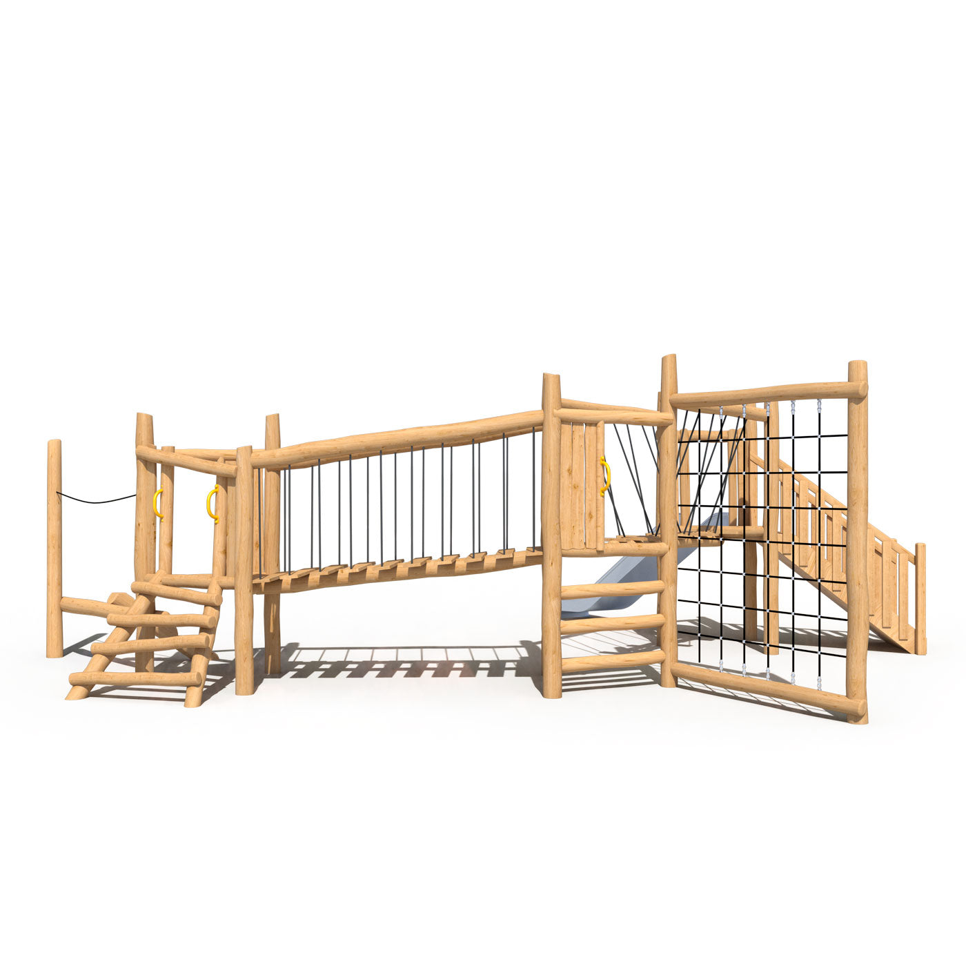 Juego Modular Madera de Robinia 16-02 para Plazas Play Plaza Play Plaza