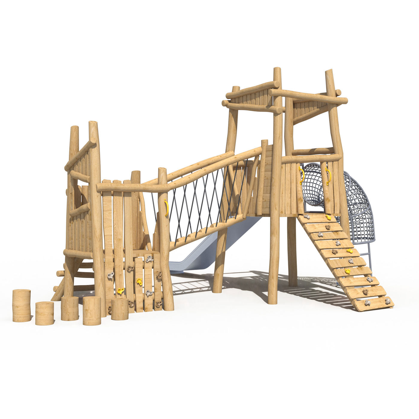 Juego Modular Madera de Robinia 16-03 Play Plaza Play Plaza