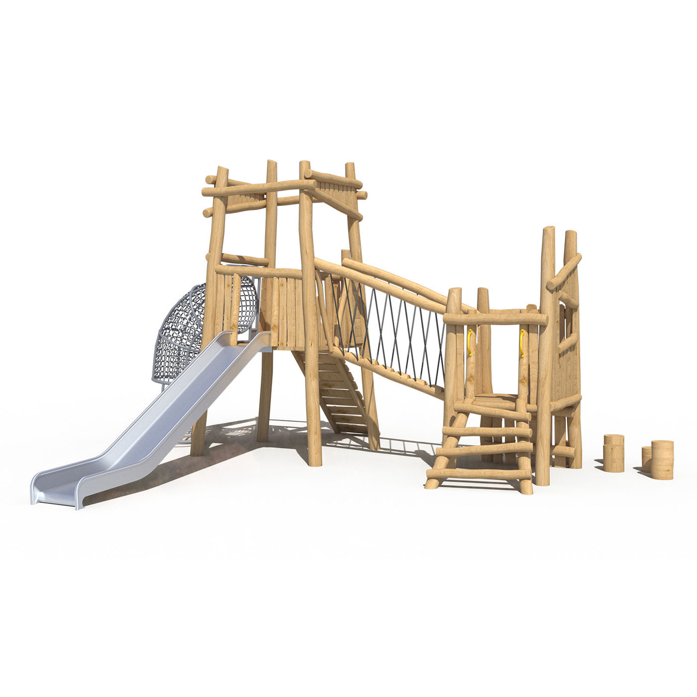 Juego Modular Madera de Robinia 16-03 Play Plaza Play Plaza