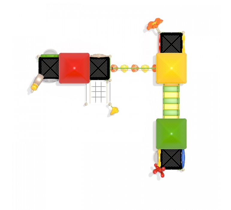 Juego Modular Inclusivo 08-Juego Modular Inclusivo-HBFY09802-Juegos Inclusivos-Play Plaza Uruguay