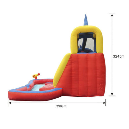 Juego Infable Tiburon  5.2x3.9m playplaza.uy