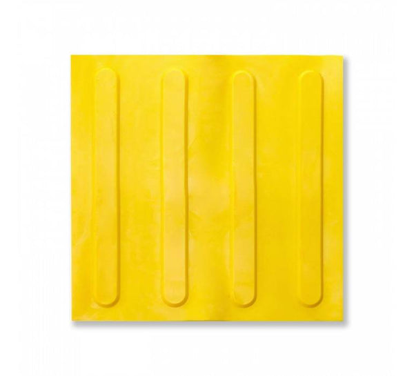 Piso Podotáctil Estriado 30x30cmx7mm playplaza.uy