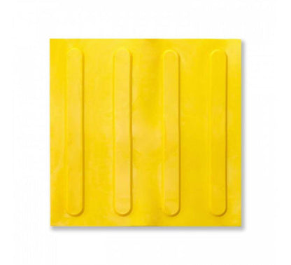 Piso Podotáctil Estriado 30x30cmx7mm playplaza.uy