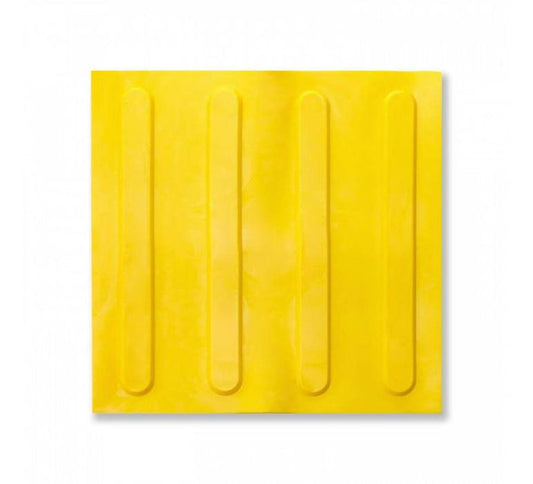 Piso Podotáctil Estriado 30x30cmx7mm playplaza.uy