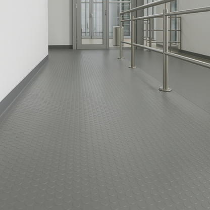 Piso PVC Estoperol Gris 15m x 2m x 1.5mm playplaza.uy