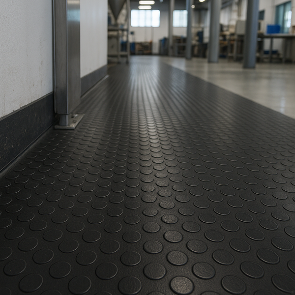 Piso PVC Estoperol Negro 15m x 2m x 1.5mm playplaza.uy