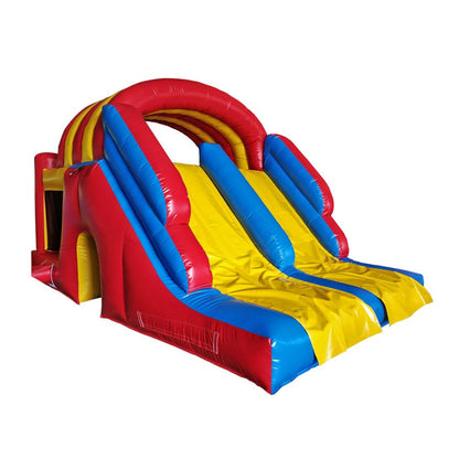 Tobogan Doble con Castillo-Juegos Inflables-HBIL21-Juegos Inflabes-Play Plaza Uruguay