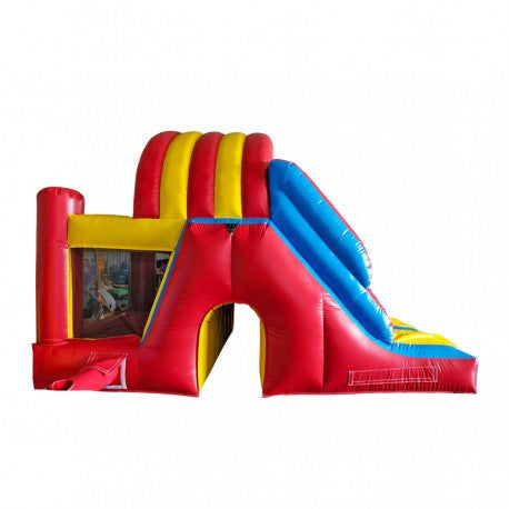 Tobogan Doble con Castillo-Juegos Inflables-HBIL21-Juegos Inflabes-Play Plaza Uruguay