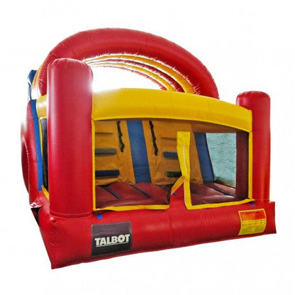 Tobogan Doble con Castillo-Juegos Inflables-HBIL21-Juegos Inflabes-Play Plaza Uruguay